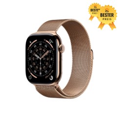 🚨 Black Friday Watch 11 Cell 46mm Gold Milanaise Armband S/M 