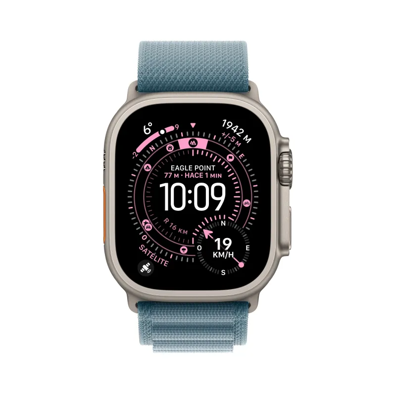 Watch Ultra 3 Cell 49 mm Titan Natur Alpine Loop Hellblau S