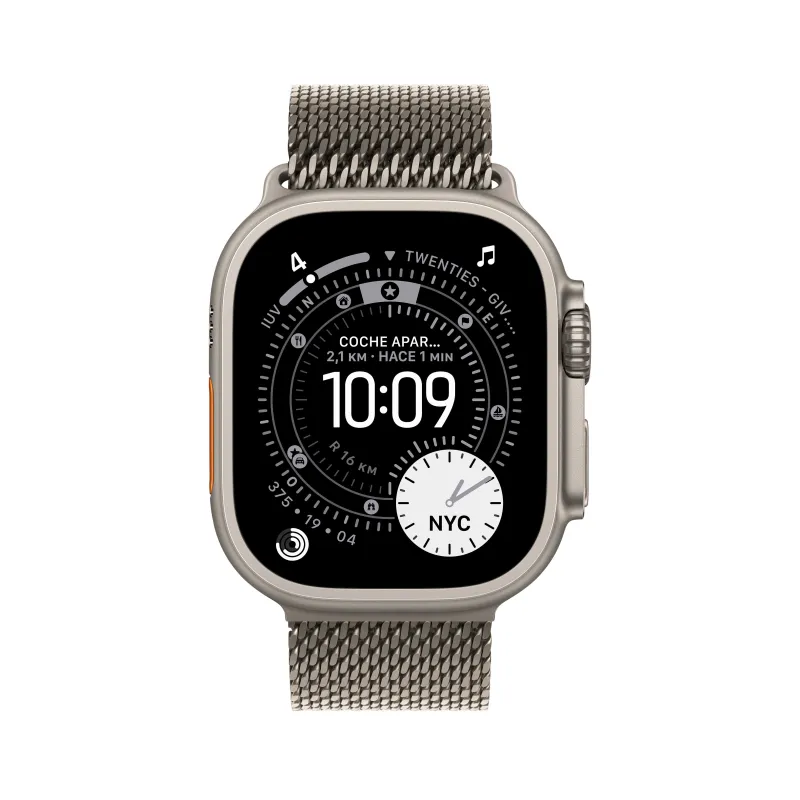 Watch Ultra 3 Cell 49 mm Milanaise Armband Natur S