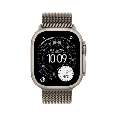 Watch Ultra 3 Cell 49 mm Milanaise Armband Natur S