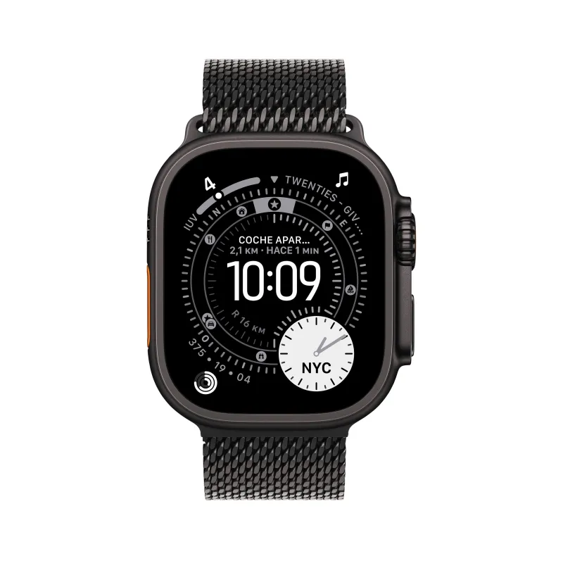 Watch Ultra 3 Cell 49 mm Milanaise Armband Schwarz L