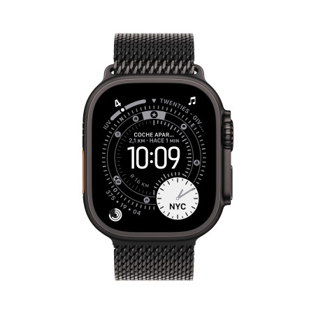 Watch Ultra 3 Cell 49 mm Milanaise Armband Schwarz L