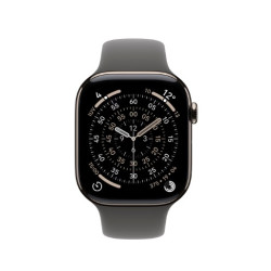 🛒 Kaufen Sie Apple Watch Series 11 (GPS + Cellular) 42 mm Gehäuse Titan Natur Sportarmband Steingrau S/M 