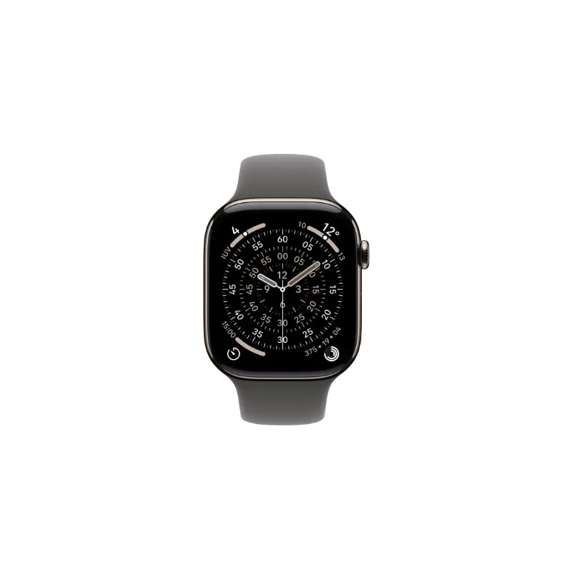 🛒 Kaufen Sie Apple Watch Series 11 (GPS + Cellular) 42 mm Gehäuse Titan Natur Sportarmband Steingrau S/M 