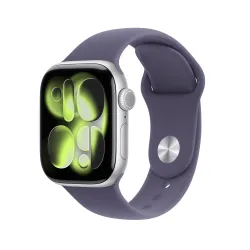🛒 Kaufen Sie Apple Watch Series 11 (GPS + Cellular) 46 mm Gehäuse Aluminium Silber Sportarmband Nebelviolett M/L  2