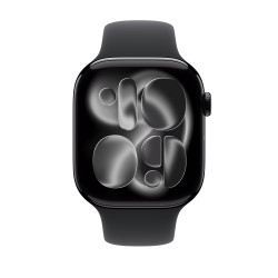 🛒 Kaufen Sie Apple Watch Series 11 (GPS) 42 mm Gehäuse Aluminium Diamantschwarz Sportarmband Schwarz M/L 