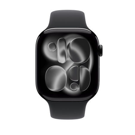 🛒 Kaufen Sie Apple Watch Series 11 (GPS) 42 mm Gehäuse Aluminium Diamantschwarz Sportarmband Schwarz M/L 