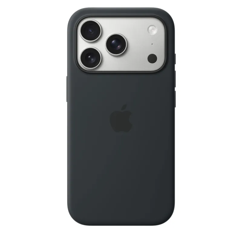 iPhone 17 Pro Silikon Case mit MagSafe Schwarz