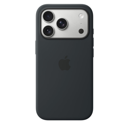 iPhone 17 Pro Silikon Case mit MagSafe Schwarz