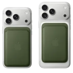 🛒 Kaufen Sie iPhone Feingewebe Wallet MagSafe Moosgrün  2