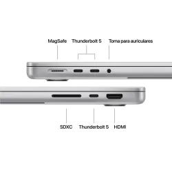 🤑Rebajas MacBook Pro 14 M5 Pro 24GB 2TB Plata  8