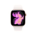 Apple Watch Series 11 (GPS) 42 mm Gehäuse Aluminium Roségold Sportarmband Polarstern Rosa S M