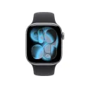 Apple Watch Series 11 (GPS + Cellular) 42 mm Gehäuse Aluminium Space Grau Sportarmband Schwarz S M  Exportar a Hojas de cálculo