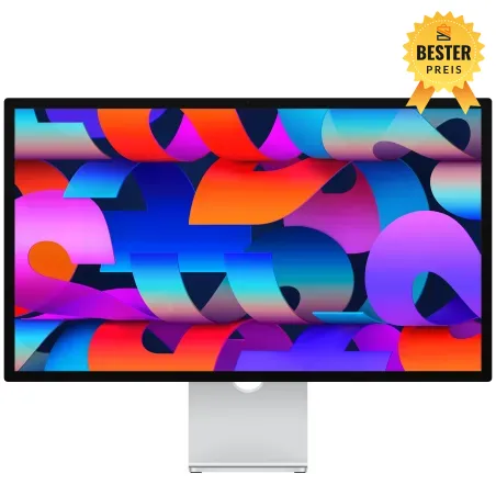 Studio Display mit vidrio estándar und adaptador von montaje VESA